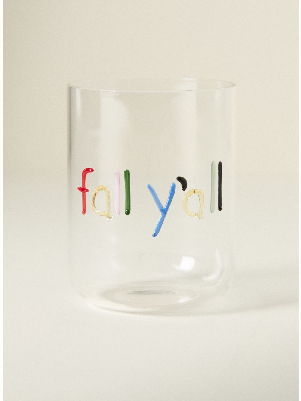 Anthropologie The Love Notes‎ Icon Juice Glass - Fall Yall New